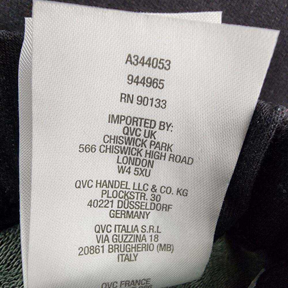 Quacker Factory Dream Jeannes Womens Zip Ankle Pants 3X Dark Knit Black A344053 - Picture 11 of 12